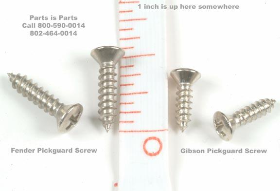 pick guard screws