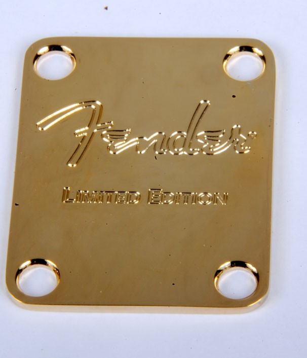 gold strat neck plate